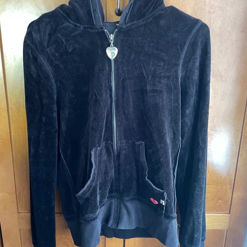 Juicy Couture Black Velour Jacket
